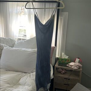 Astr Asymmetrical Dress in Blue